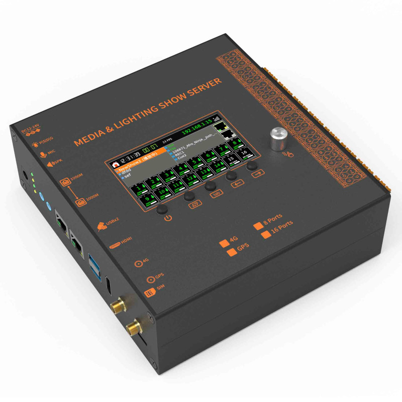 16 Ports Lighting Media Server